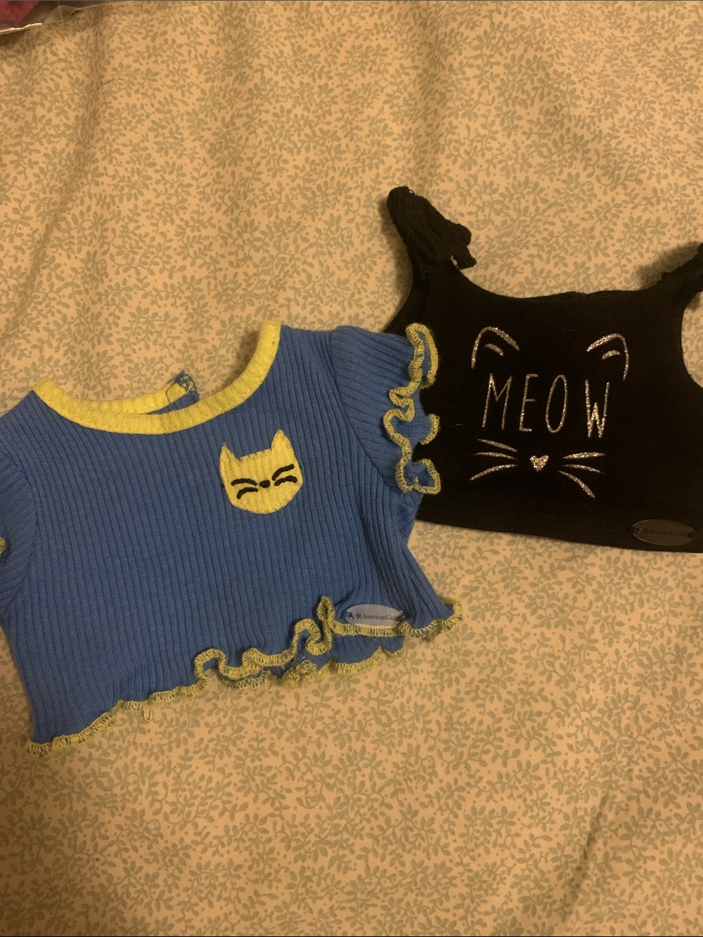 American Girl Mix and Match Meow Wow Tank and Crop Top
